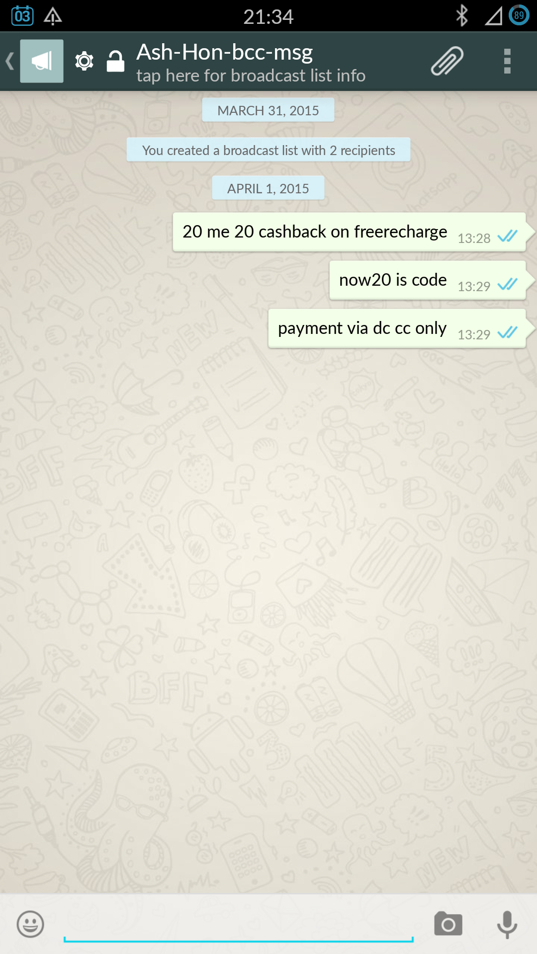 what is broadcast in whatsapp
